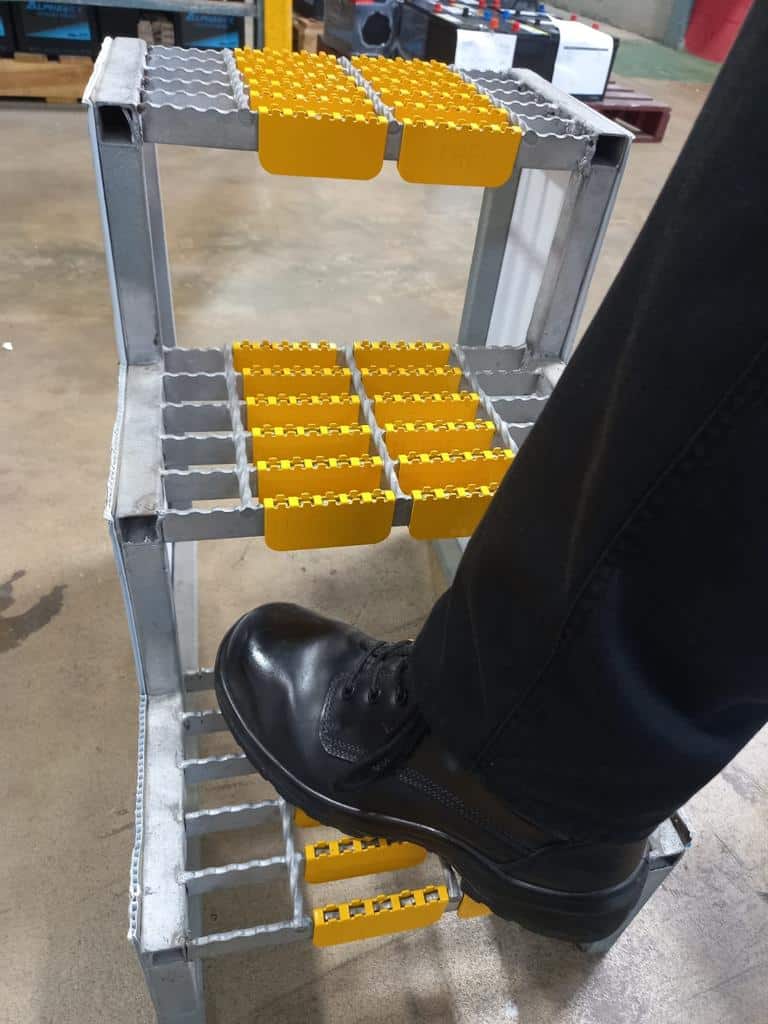 View of Metal Grating Slip Hazard Reduction – Titan Safety