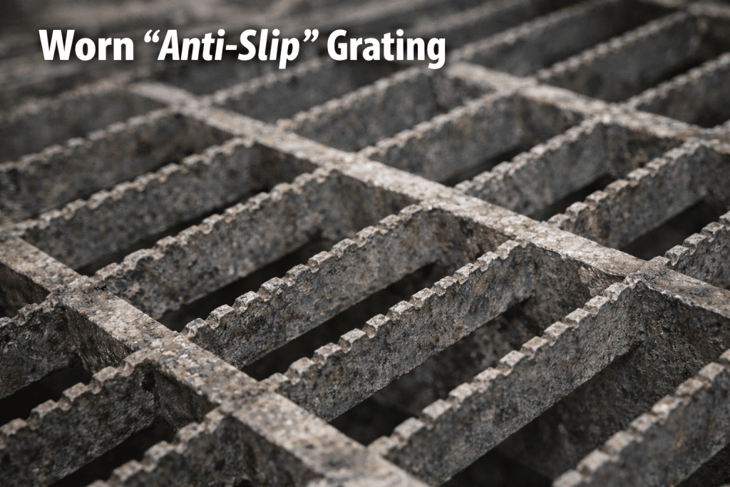 Why “Anti-Slip” Grating Stairs Still Cause Accidents