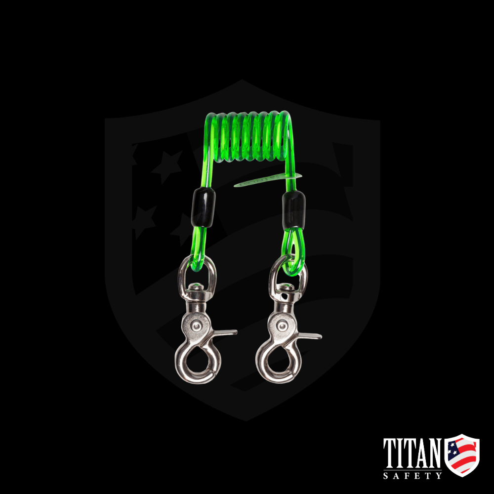 Titan Short Coil Tool Lanyard, Quick Clip