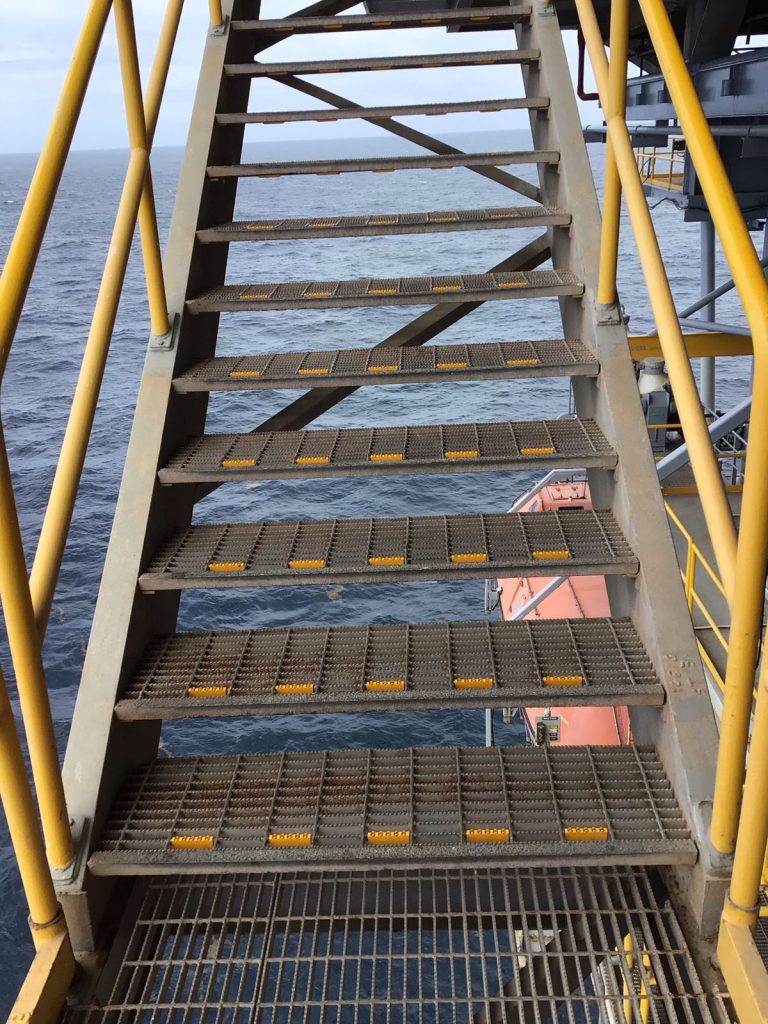 Clips in Use on Shell Off-Shore Platform