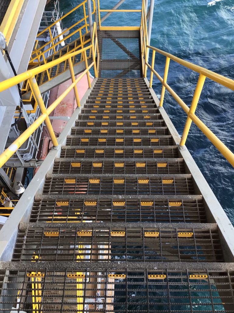 Clips in Use on Shell Off-Shore Platform