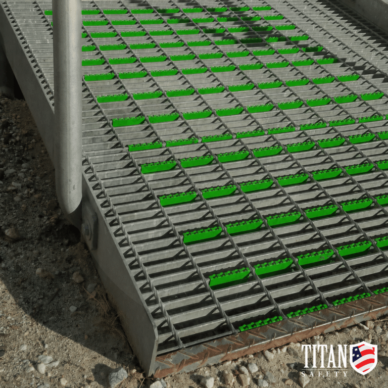 Anti-Slip Clips on Ramp Green