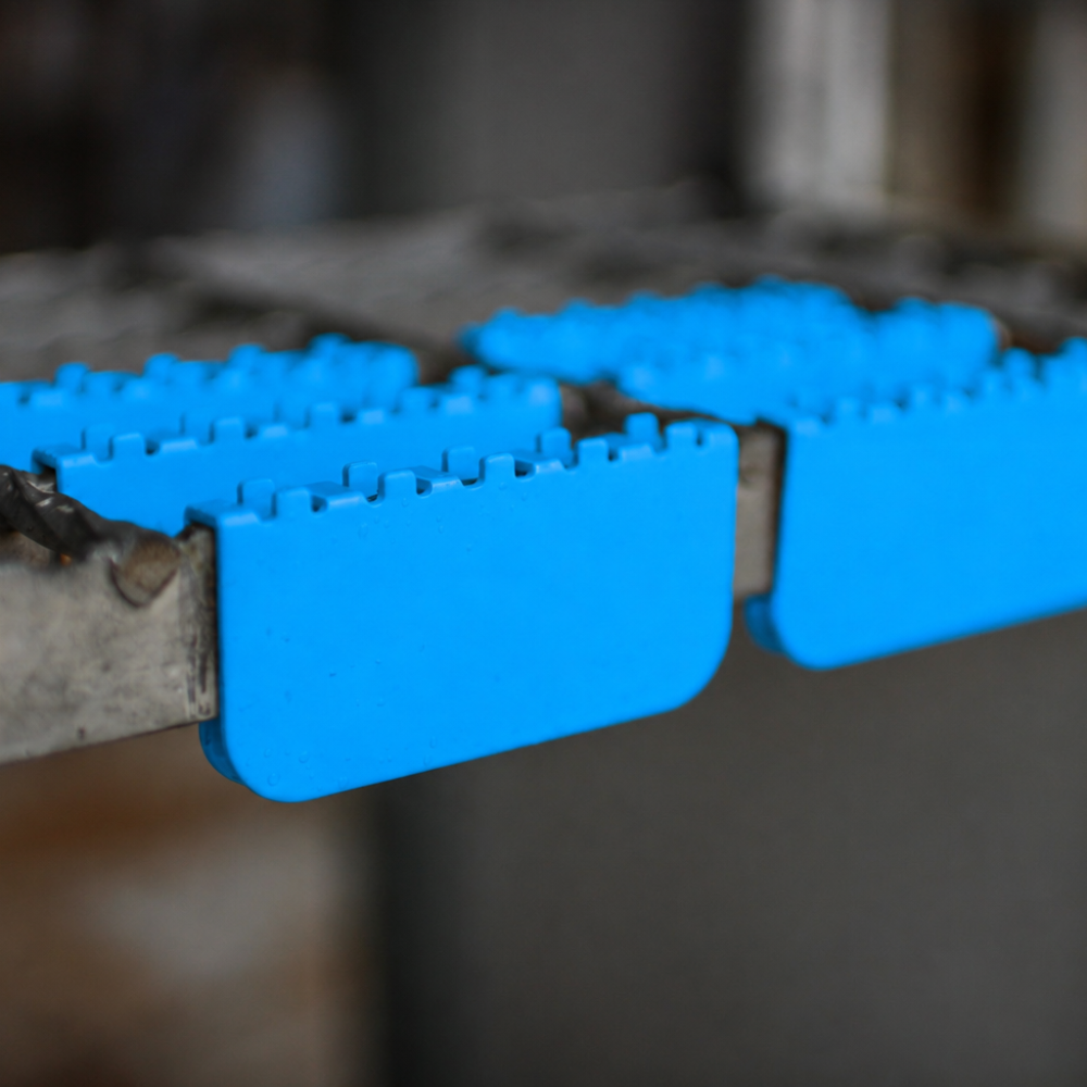 Blue Anti-Microbial Anti Slip Clips - Steel