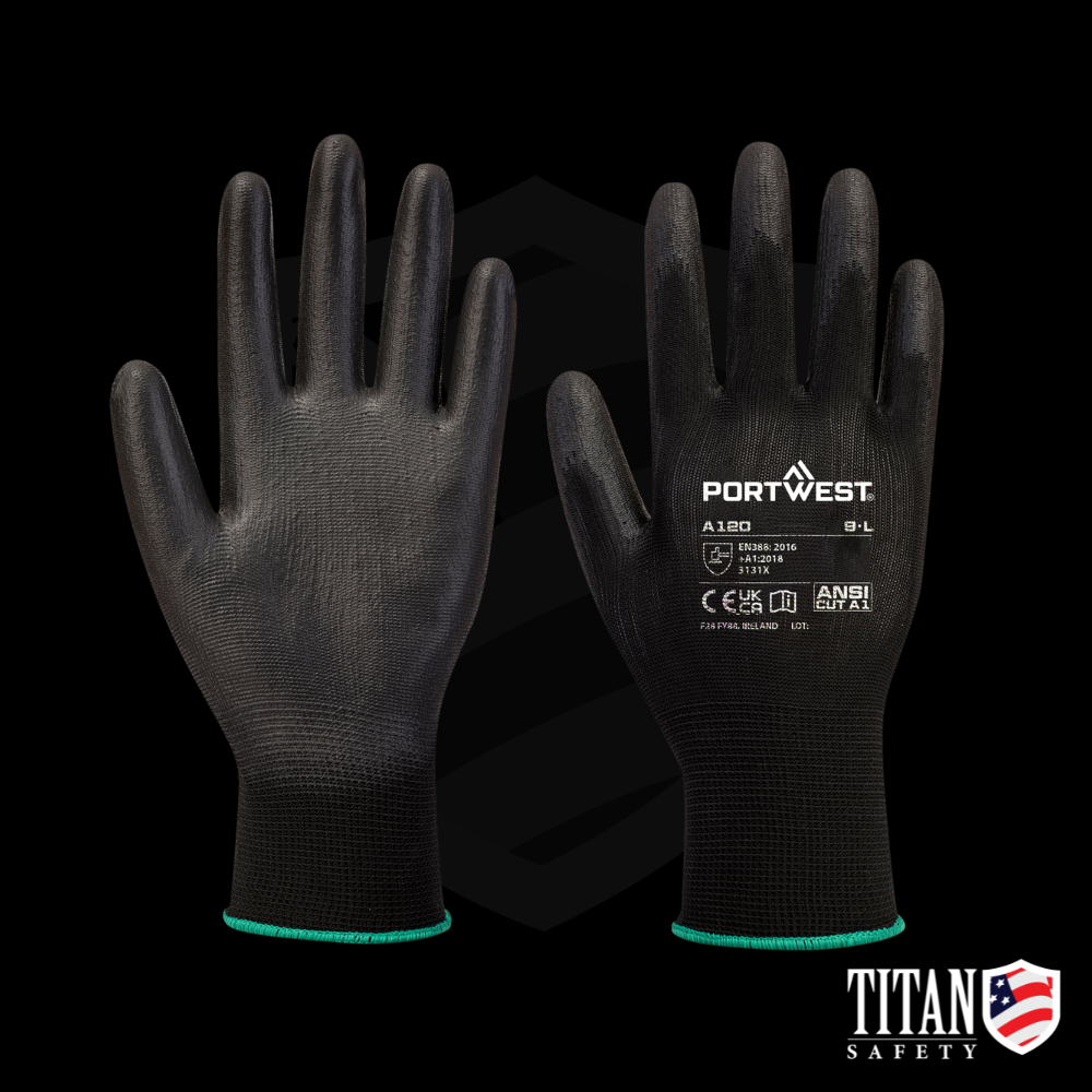 Portwest A120 Grip 13 PU Palm Glove - 12 Pair Pack
