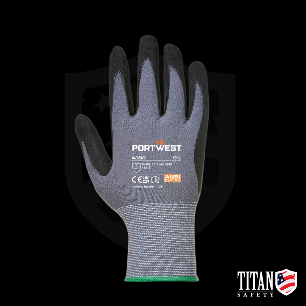 Portwest A350 Grip 15 Nitrile Glove - 12 Pair Pack - Image 2