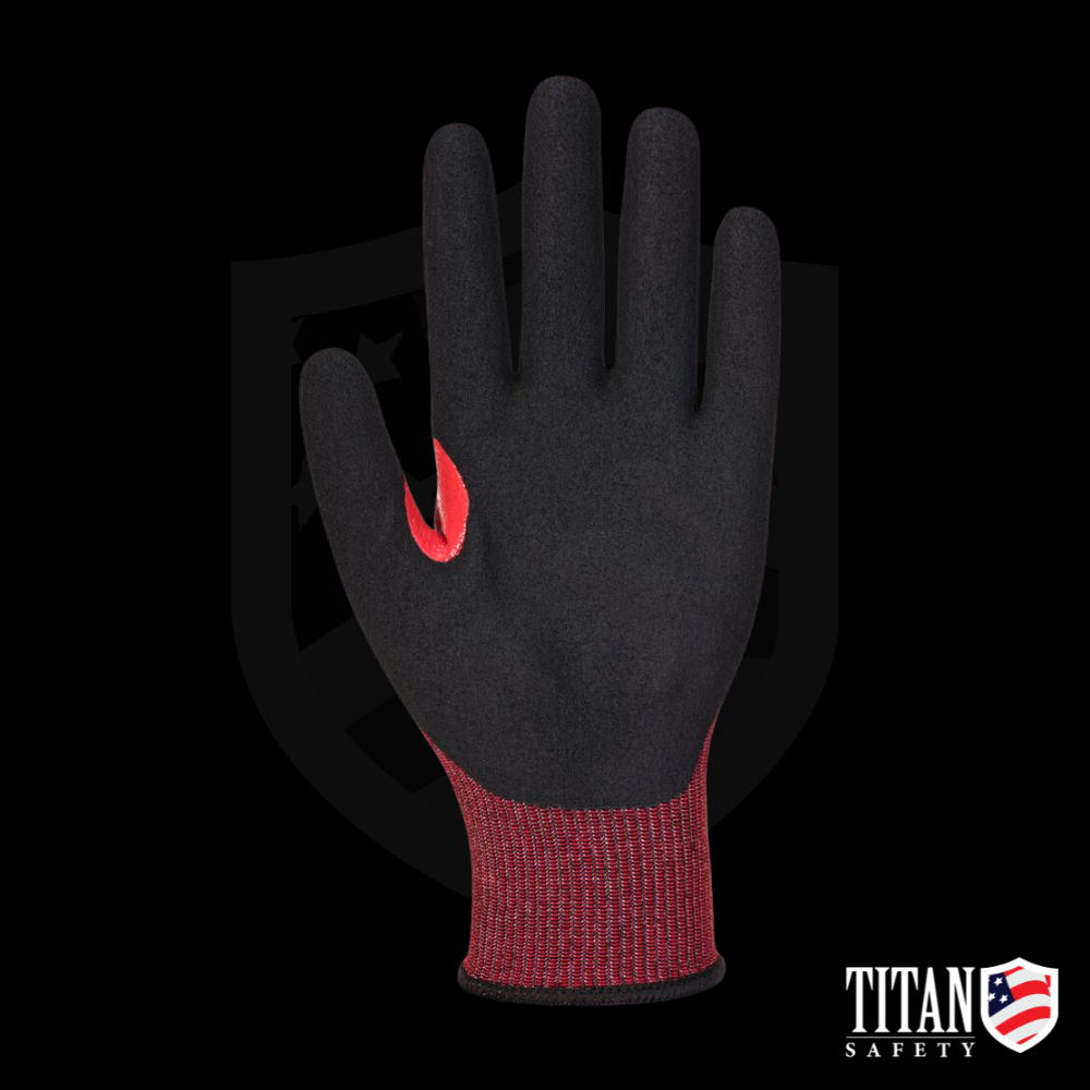Portwest A673 CS Cut F18 Nitrile Glove A6 - 12 Pair Pack - Image 2